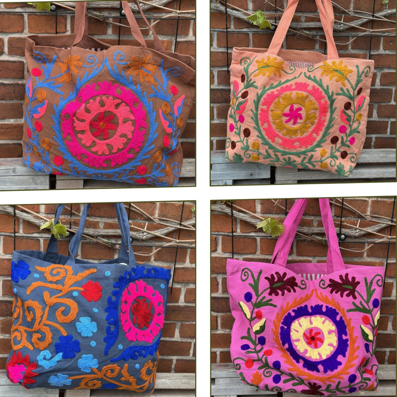 Suzani Strandtasker fra Quote Copenhagen 