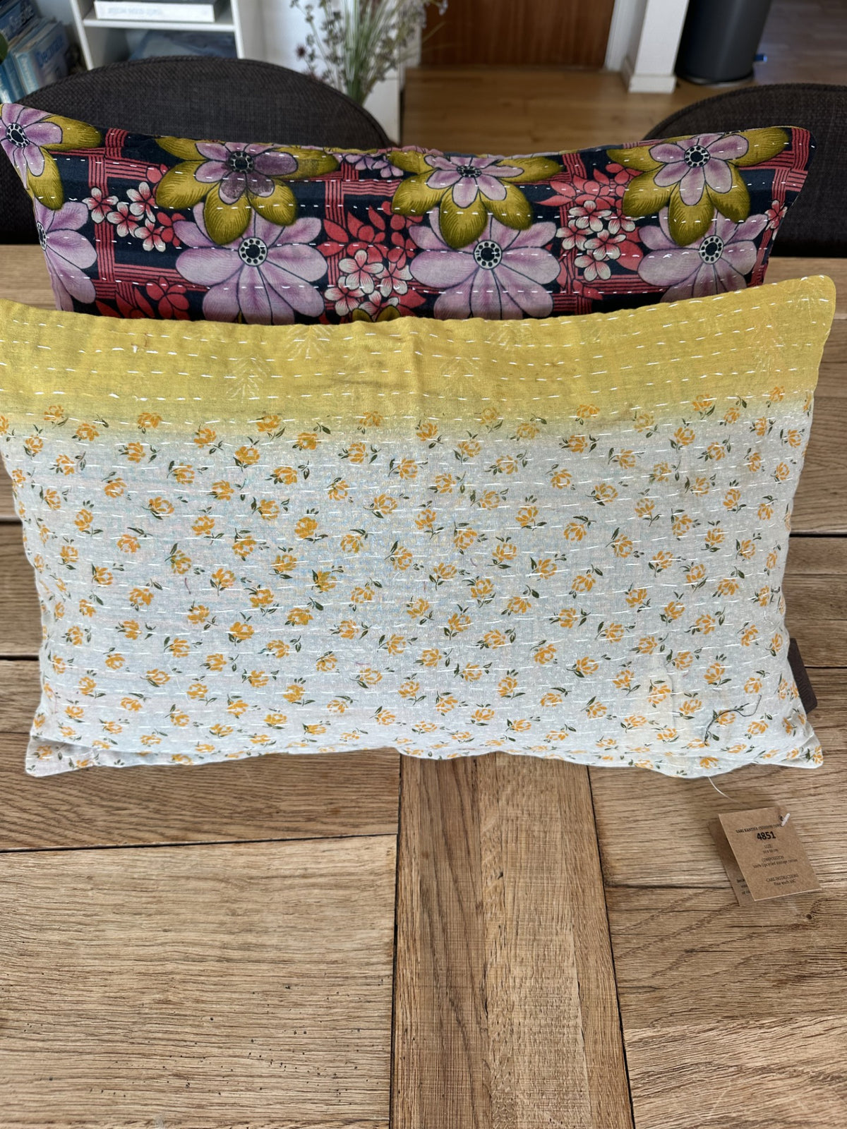Kantha Duo 11 – 2 Sari pudebetræk 30×50 – Quote Copenhagen