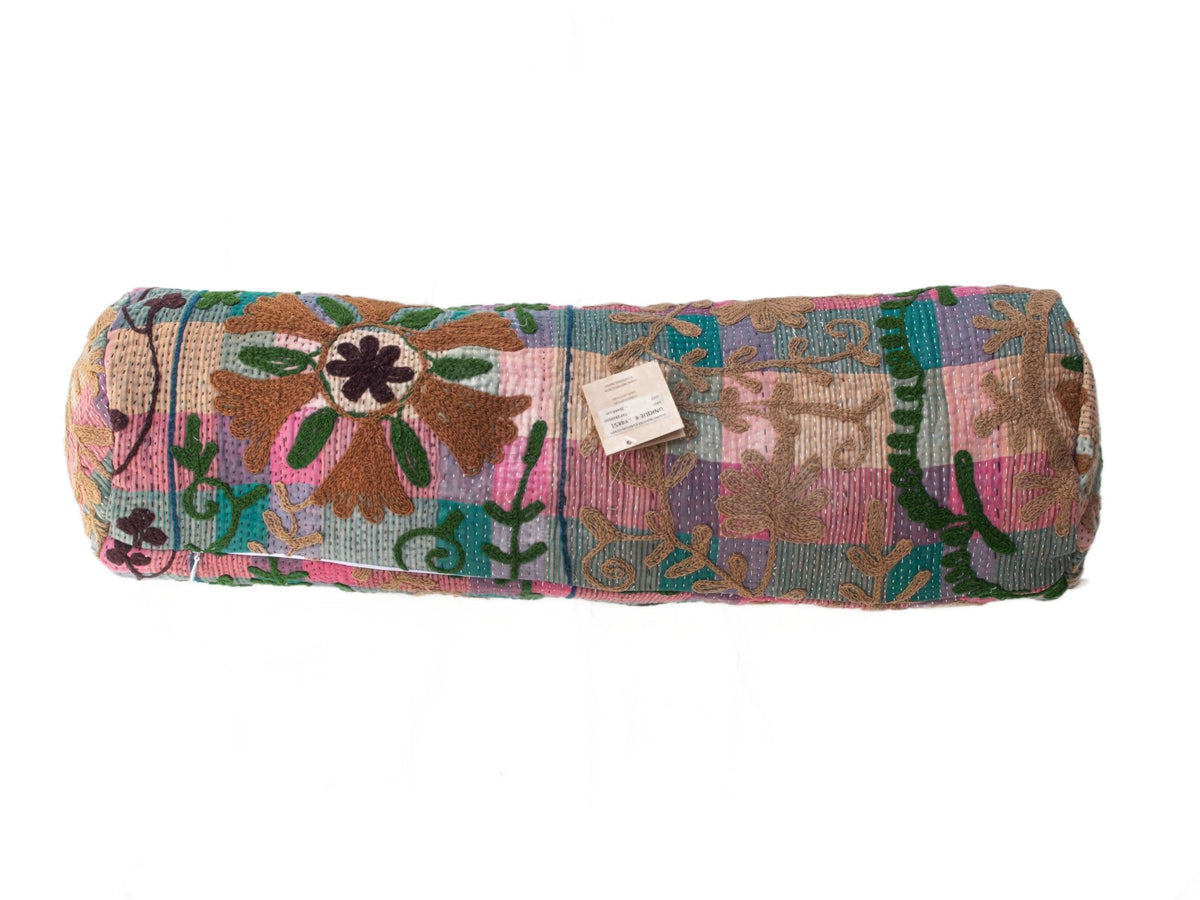 Suzani Bolster Cover Ø20x60