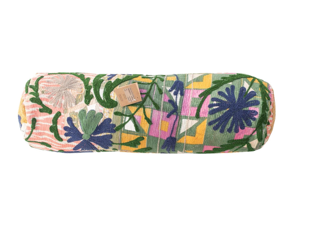 Suzani Bolster Cover Ø20x60